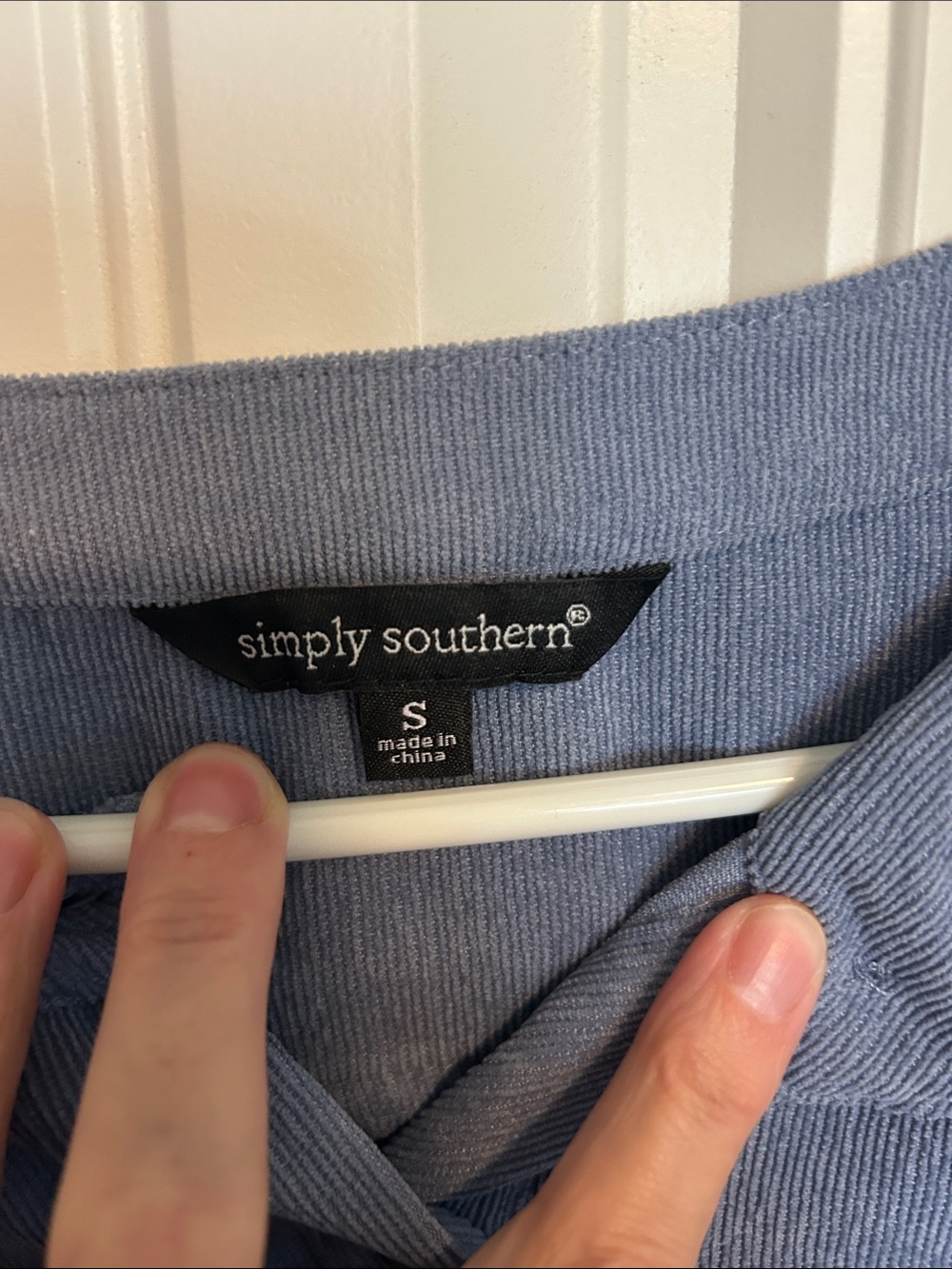 Simply Southern Tiered Corduroy Shirt Dress - Picture 3 of 6